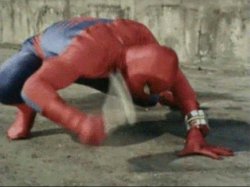 Spiderman Hammering Meme Template