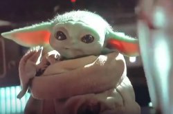 Baby Yoda Worried Meme Template