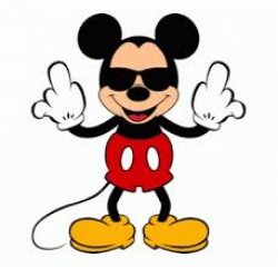 Mickey mouse middlefinger Meme Template