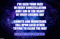 Alien Poetry Ping Wins 1 Meme Template