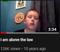 I'm above the law Meme Template