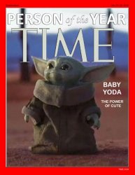 Baby Yoda Person of the Year Meme Template