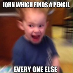 not a pencil Meme Template