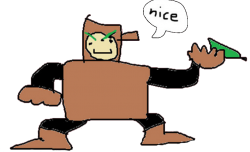 Megaman: Wood man: nice! Meme Template