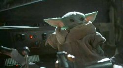 Baby Yoda button Meme Template