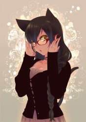 Anime Cat Girl Glasses Meme Template