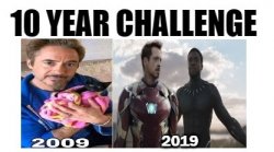 Iron Man Black Panther 10 Year Challenge Meme Template