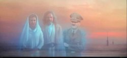 Leia Luke and Hitler Force Ghost Meme Template