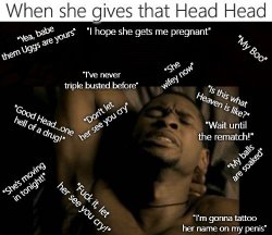 When She Gives That Head Head Meme Template