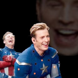 Captain America laugh Meme Template