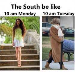 Southern Weather Meme Template