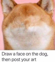 Draw On Dog Challenge Meme Template