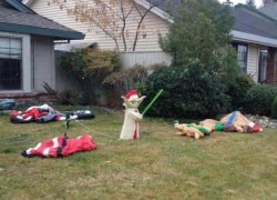 Yoda Christmas Meme Template