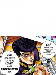 Josuke loves you Meme Template