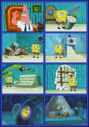 spongebob diaper mountain Meme Template