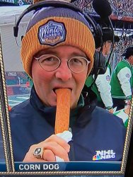 Pierre Mcguire Corn Dog Meme Template