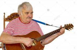 Old guy with guitar Meme Template