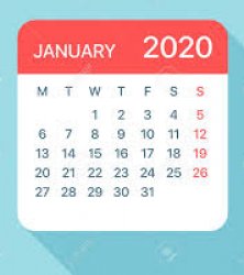 January 2020 Calendar Meme Template