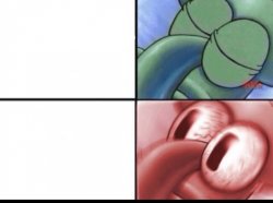 Sleeping Squidward Meme Template
