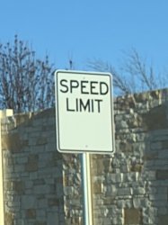 No speed limit sign Meme Template