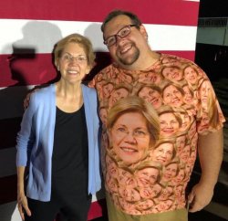 Creeped Out Elizabeth Warren Meme Template