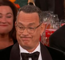 Tom Hanks Golden Globes Meme Template