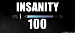 insanity 100 Meme Template