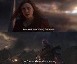 Thanos I don’t even know who you are Meme Template