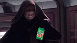 Emperor Palpatine with Moutain Dew Meme Template