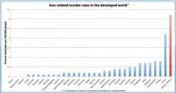 Gun deaths by country (U.N.) Meme Template