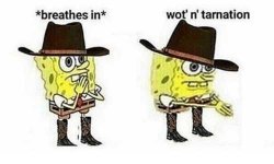 Cowboy Spongebob Meme Template
