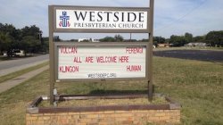 Star Trek-friendly church sign Meme Template