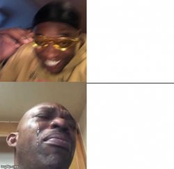 wearing sunglasses crying Meme Template