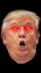 Red eyed trump Meme Template