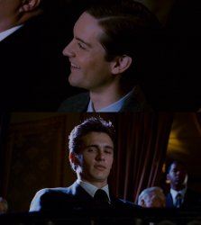 James Franco Staring at Tobey Maguire Meme Template