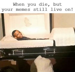 When You Die But Your Memes Live On Meme Template