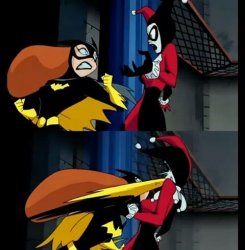 Batgirl vs Harley Quinn Meme Template
