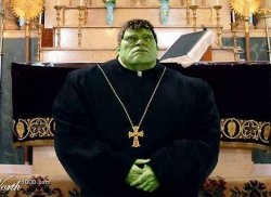 Catholic Hulk Meme Template