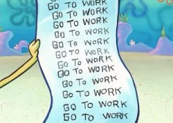 Spongebob Work Schedule Meme Template