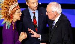 Warren "shocked" by Sanders Meme Template