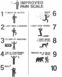 Improved Pain Scale Meme Template