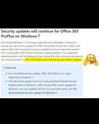 MS Office 365 ProPlus Update Discontinued Meme Template