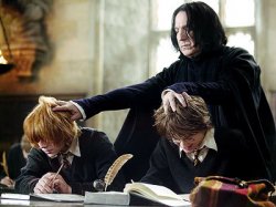 Snape separating harry and ron Meme Template