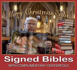 Trump signed bible Meme Template