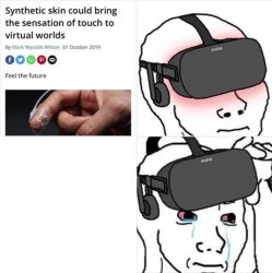 VR Synthetic Skin Meme Template