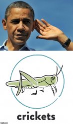 Obama crickets reacc Meme Template