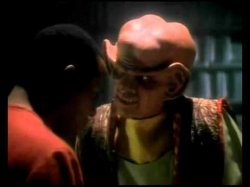 Quark lecturing Sisko about Humans being worse than Ferengi Meme Template