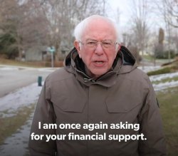 Bernie Financial Support Meme Template