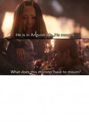 He mourns! Meme Template