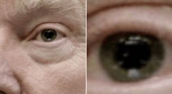 Trump eyes dilated, close and closer Meme Template